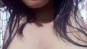 stepsister dives into homemade porn with her first real video