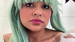 Gassy BBW Farts Loud in Public Toilet at Cosplay Con