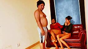 threesome overload with cute petite milf riding monster cocks deepthroat doggy and squirting everywhere!