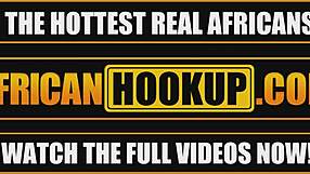 natural kenyan cutie bent over for big white tourist's rough all-holes pounding