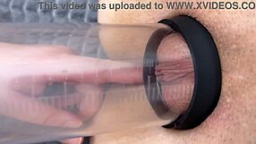 vacuum swells my pussy then fingers fuck it deep