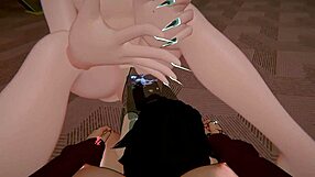 Succubus Threesome Deepthroat Blowjob Pussy Group Action Pt 3