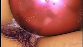 Tattooed Girl's Bath Balloon Tease Ignites Desire