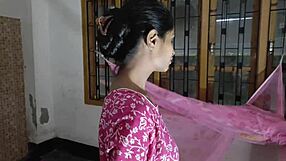 Curvy Indian Bhabhi Begs Delivery Lad to Pound Her Steamy Bathroom Hole?