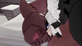 hear her moan as big cock pounds furry roblox girl's big tits doggystyle