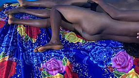 curvy black babe with big clit and tits oils up for bedroom banging