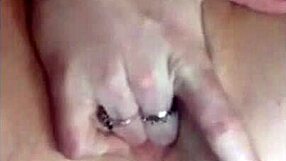 redhead's soaked flexible body fingerbangs shaved pussy to cum