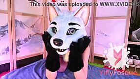 Whoa! Worship Yiffyfosque Fursuit into Sexy Redhead Pussy Transformation?!