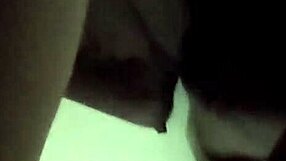 Nerdy crossdresser with glasses gives sloppy solo blowjob.