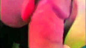 Sloppy Big Tits Wife Gags on Small Cock Close-Up Facial