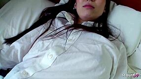 japanese teen uniform hairy pussy filled deep with older guys cum