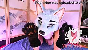 Whoa! Worship Yiffyfosque Fursuit into Sexy Redhead Pussy Transformation?!