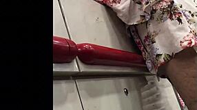 Granny Skirt Upskirt Spy In Shop