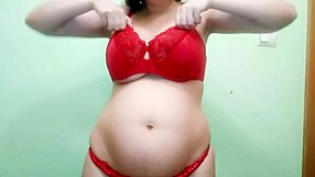 Pregnant 75HH Natural Tits Burst Out Of Tight Bras Desperately