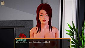 Redhead Teen Plays Homemade Game with New Family Crew