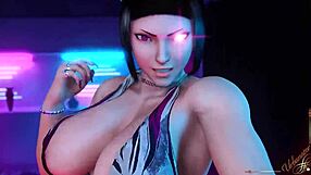 Juri's Street Fight Ends In Wild Tit-Focused Blowjob Battle!