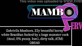 gabriella manhaes 22y horny brazilian gets huge monster cock anal atm dirty talk 😈🍑💦
