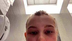 Horny 19yo Teen Squirts Big Tits Pussy Orgasm in Changing Room Fuck