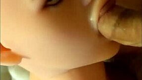 sex doll deepthroats cock like real fuck doll