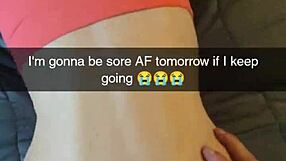 Cheating Yoga Milf Fucks Instructor Cuckold Creampie Snapchat!