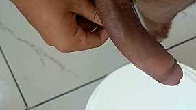 Brazilian Amateur Strokes Monster Cock Hard In Bathroom Day One