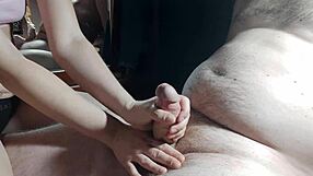 Korean cutie gulps cum after close-up blowjob and mouth creampie finish