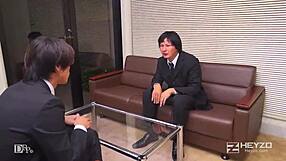 Stressed New Hire Yui Watanabe Sucks and Fucks for Relief