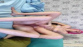 waking up to morning cowgirl ride on my cute redhead girlfriend's tight pussy