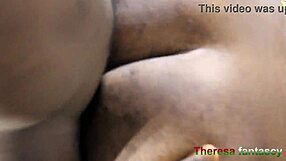 Petite milf masturbates sweet pussy before big black cock creampies her doggystyle.