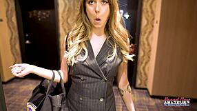 Exotic Brunette Pamela Morrison Gypsy Masturbates Moans on Sofa with Toys