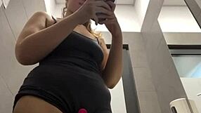 Horny 19yo Teen Squirts Big Tits Pussy Orgasm in Changing Room Fuck