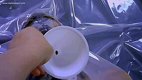 i'm mistress april your dominatrix serving fresh warm pee outdoors on my ebony pussy