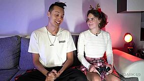 milf teacher strips big tits in ps4 game losing to student cock