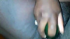 Phat cucumber fucks this pregnant ebony pussy deep and hard!
