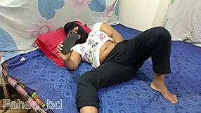 desi girl sneaks boyfriend fuck home alone part 1