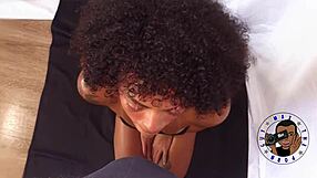 in this pov scene big booty petite latina mila eagerly sucks monster bbc then rides to swallow every drop