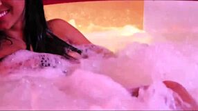 This onion booty cutie takes anal cum facial on feet