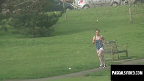 kimmie fox seems so shy but watch her deepthroat cum-guzzling then get roughly fucked doggystyle by dominant stud in stockings