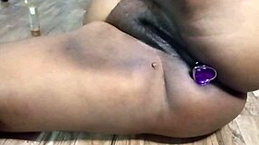 Chubby BBW Milf Double Penetrates Fat Pussy And Ass With Dildos