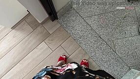 Blonde Wife Swallows Pakistani Delivery Guy's Cum After Rough Doggystyle and Deepthroat Slurping!