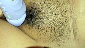 Up close interracial couple creampies hairy exotic housewife pussy