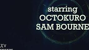 octokuro swallows cum in frozen time facefuck trailer 😈⏸️