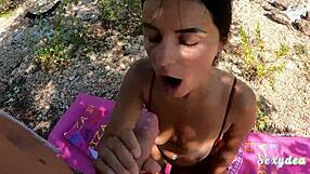 Sexydeas Bends Fat Ass Over Lake for Wet Pussy Doggy Pounding POV