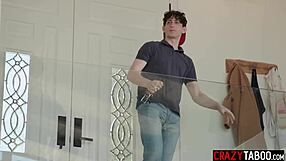 lauren phillips, hot milf stepmom, delivers perfect bj then pounds hardcore