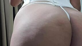 25-year-old stepmom's thick lips and huge ass crave a hard fuck