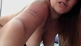 Young wife rides bareback to creampie her tight pussy full of cum