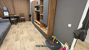 milf signed contract now she's landlord's deepthroat creampie toy pov