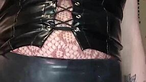 Chubby Slut Strips then Rips Clothes for BBC Dildo Squirt