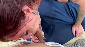 wow check out this tattooed hottie flashing her huge tits and pierced nipples in homemade swingers fun!