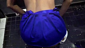 carnaval mario bros slut gives ass to three guys outdoors